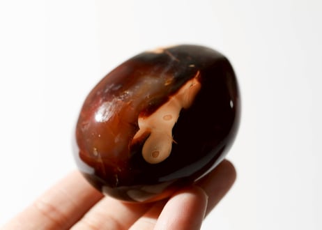 29☆❁¨̮プロフお読みください✧︎*。様　高品質　モリオン　ぷっくりハート　握り石 29☆❁¨̮プロフお読みください✧︎*。様 高品質 モリオン