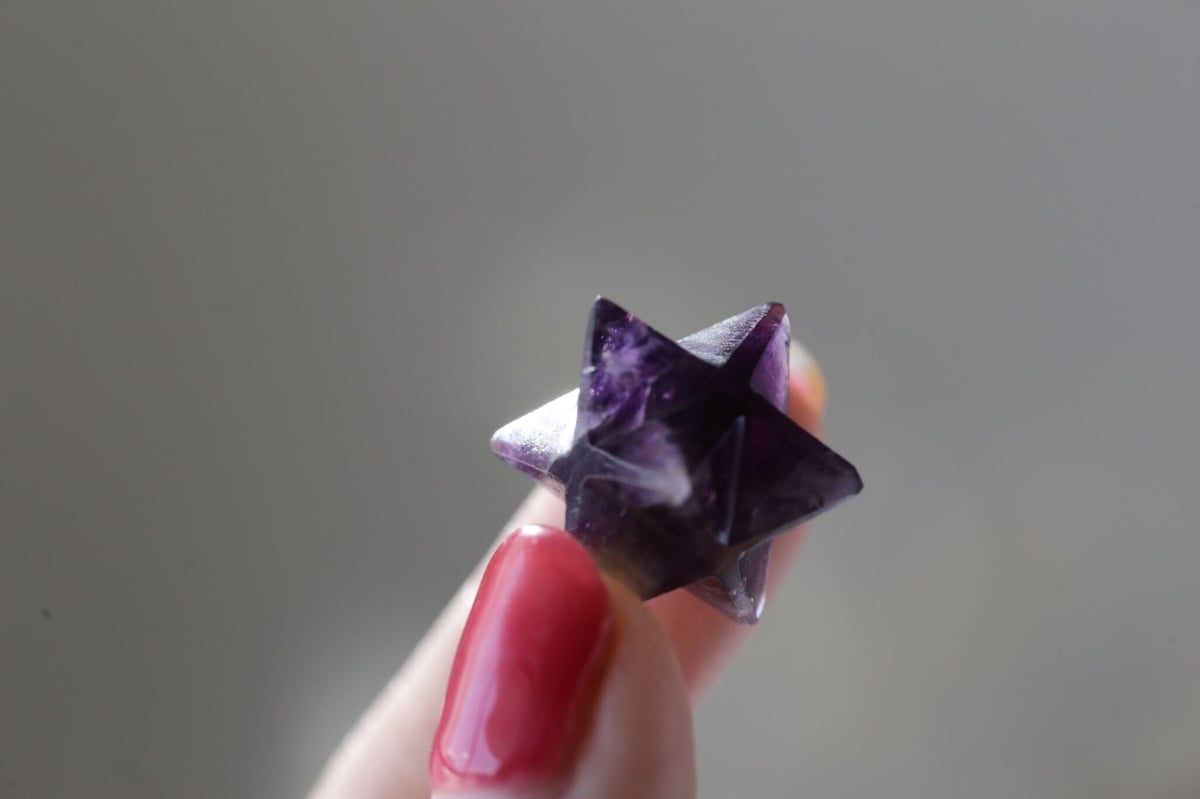 アメジストマカバ ◇ Amethyst ◇天然石・鉱物・パワーストーン アメジスト×アゲート タワー34◇ Amethyst Tower ◇天然石・鉱物
