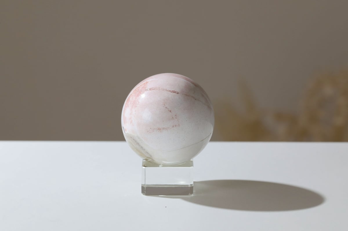 ぴぃさま専用new ユニコーンジャスパー　スフィア　天然石置物　D123 光彩の守護】ユニコーンジャスパー スフィア | Y.S.Y24