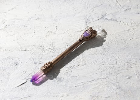 【J.U.rinne】〈Juriの妖精からのリーディングメッセージ付き〉ヒマラヤ水晶 ガネーシャ ワンド