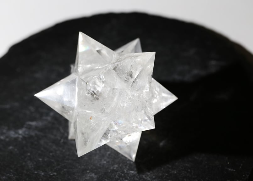 魂からのメッセージ】ブラジル産 虹入り クリアクォーツ ア