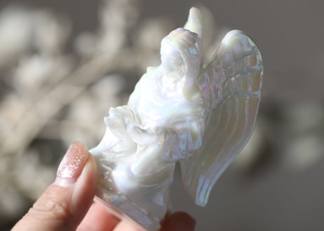 【魂をわかちあう】エンジェルオーラ ホワイト翡翠 天使様