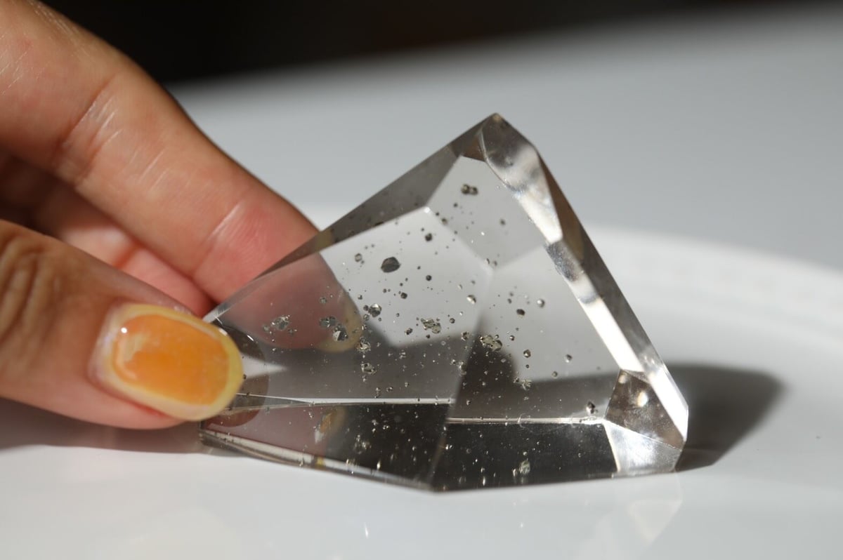 パイライトインクォーツ パイライトインクォーツ 9.914ct シュガーローフ?