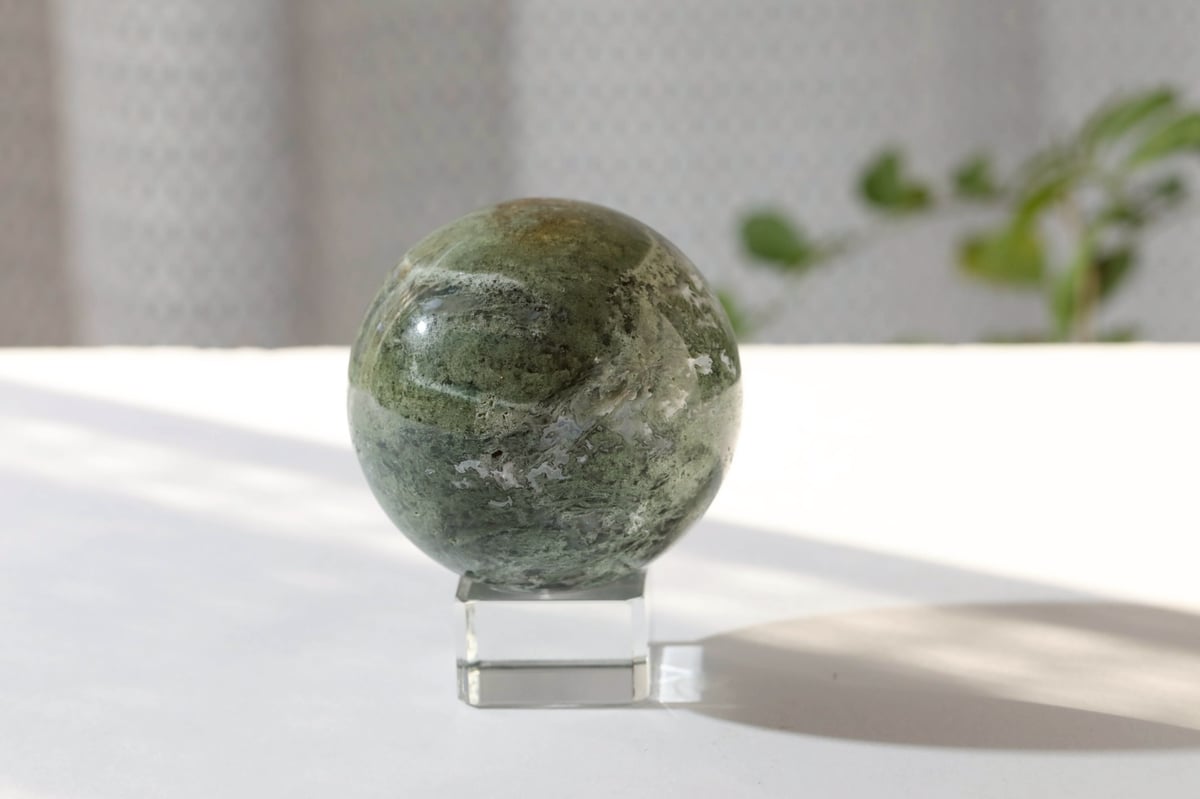 技封入❣️【青天井に夢が叶う、青天井に成功に導く】モスアゲート