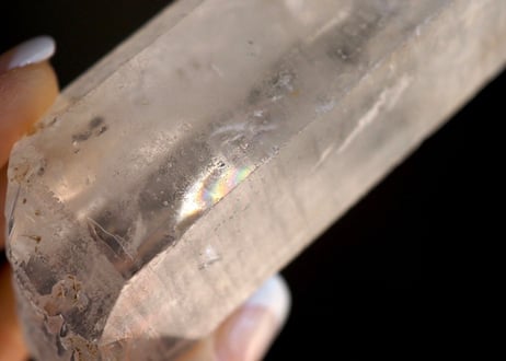 【タンザニアマスタークリスタル】虹入り モンドクォーツ