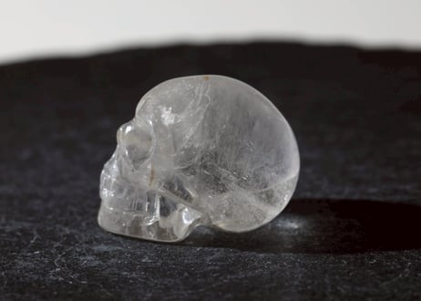 【CONNECTION つながり（必要なものすべてと繋がる） シジル封入 オリジナルカード付き❣️】虹入り クリアクォーツ スカル ※イベントクーポン使用不可