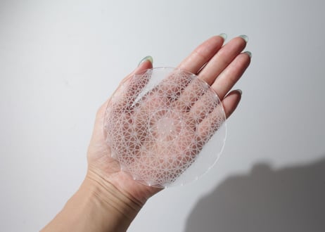 【宇宙的視点で生きる】ハイパーメタトロンキューブ グリッドプレート(10cm)