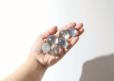 【CONNECTION つながり（必要なものすべてと繋がる）シジル封入 オリジナルカード付き❣️】オーラクォーツ タンブル（6個セット） ※イベントクーポン使用不可