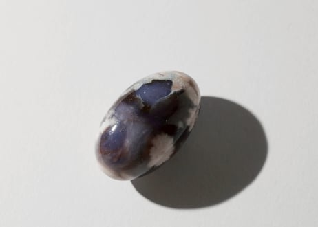 【悟りのシッディ入り】ブルーチェリーブロッサムアゲート リンガム
