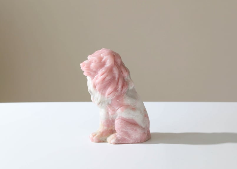 悟りのシッディ入り】ピンクオパール 大きなライオン | Y.S.Y24