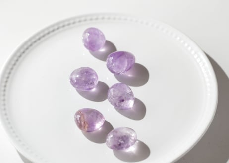 【未来からの贈り物】プルプル ハイクオリティアメジスト タンブルM（6個セット）