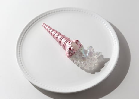 【高次元からの誘い】エンジェルオーラ クリアクォーツとローズクォーツのユニコーンワンド