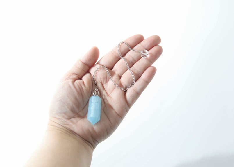 eternal】アクアマリンとクリアクォーツのペンデュラム | Y.S.Y24