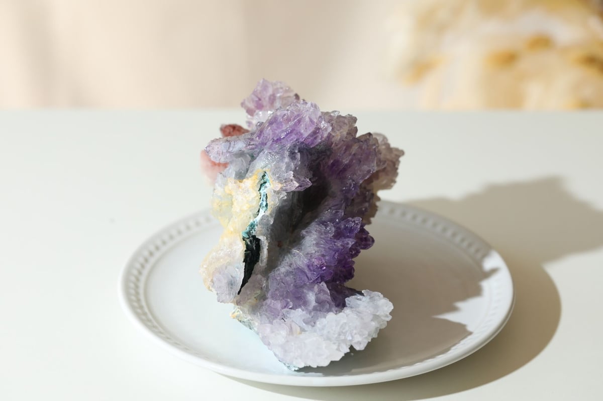 フラワーアメジスト クラスター 【美しい丘】 | Y.S.Y24