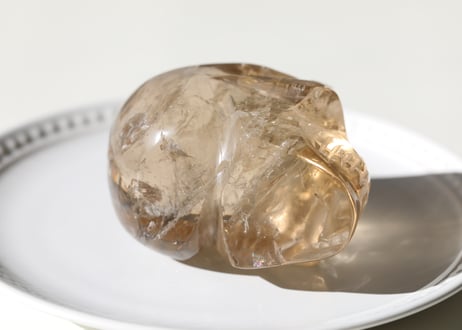 【あなたは光そのもの】虹入り ナチュラルシトリン スカル
