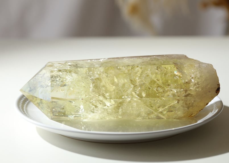 Special healing】虹入り ナチュラルシトリン ポイント | Y.S.Y24