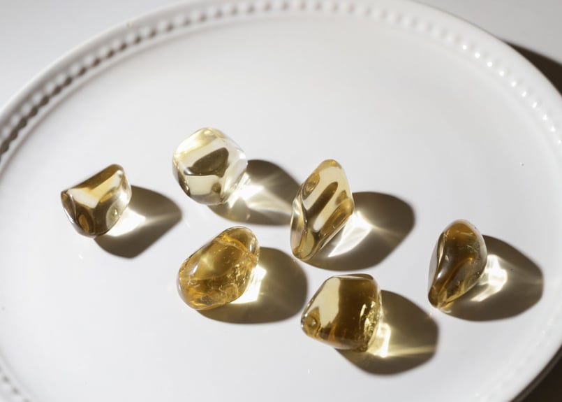 非加熱シトリン タンブル（6個セット）【ナチュラルエナジー】 | Y.S.Y24