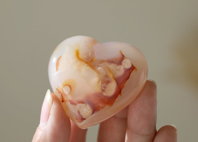 魔性の愛】チェリーブロッサムアゲート ハート | Y.S.Y24