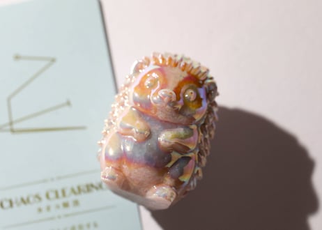 【CHAOSCLEARING カオス解消（自分を超えて成長する）シジル封入 オリジナルカード付き❣️】エンジェルオーラ ピンクオパール はりねずみ ※イベントクーポン使用不可