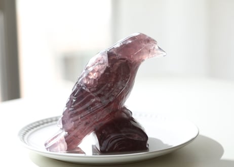 【魔法の鳥】虹入り アメジスト カラス