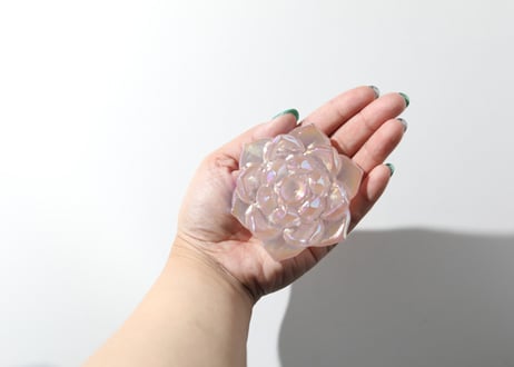 【mystic energy】エンジェルオーラローズクォーツの蓮の花