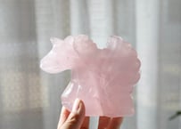 葉月ゆうによる技封入❣️【超越した幸運/良いカルマ/フロー】ローズクォーツの大きなユニサス ※イベントクーポン使用不可