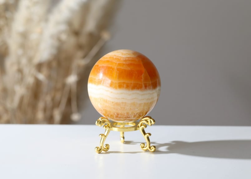 あらゆる可能性の扉を開く技入り】オレンジカルサイト スフィア 金の