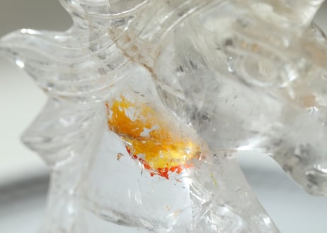【偉大なるユニコーン】虹入りクリアクォーツ with ヘマタイト ユニコーン