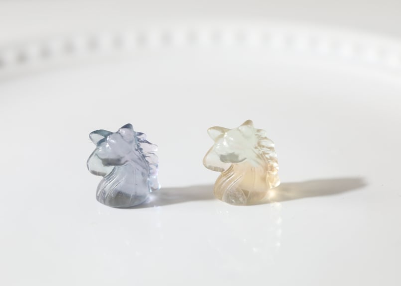 mameruさま専用　美！バイカラーフローライト　ユニコーン　天然石置物 mameruさま専用 美！バイカラーフローライト ユニコーン 天然石置物