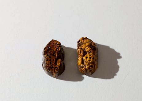 【躍動感に満ちたお守り】タイガーアイ ヒキュウペア