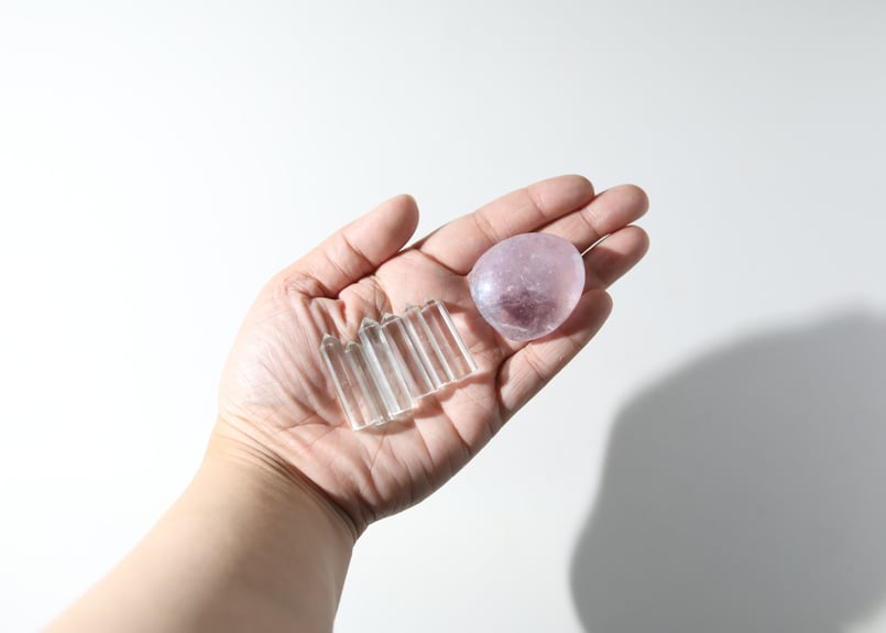 聖なる気付き】グリーンアメジスト＆エンジェルオーラ アメジストの