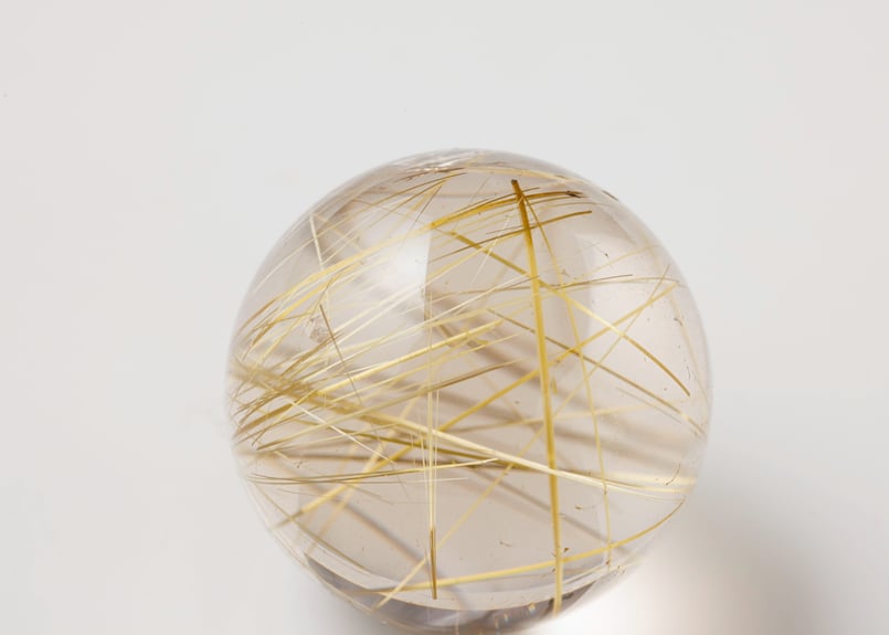 技封入❣️【時給一億】ゴールドルチルクォーツ スフィア ※イベント