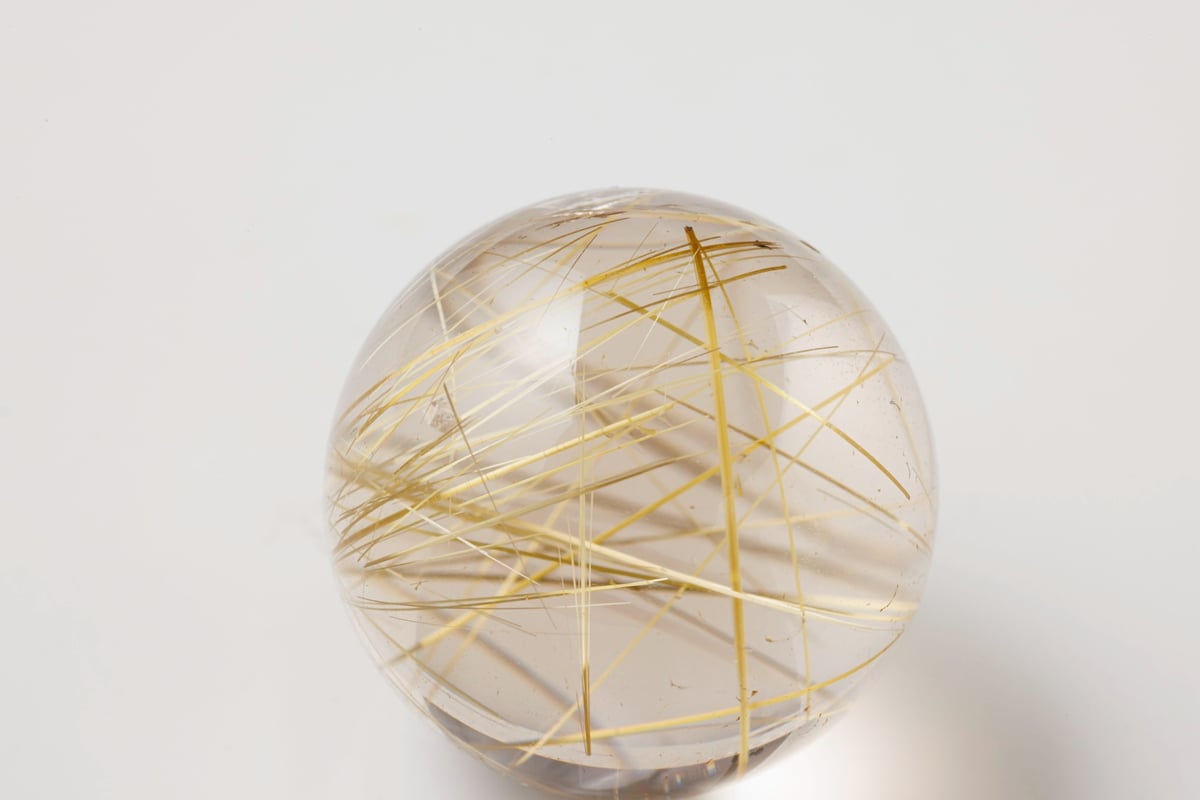 技封入❣️【時給一億】ゴールドルチルクォーツ スフィア ※イベント