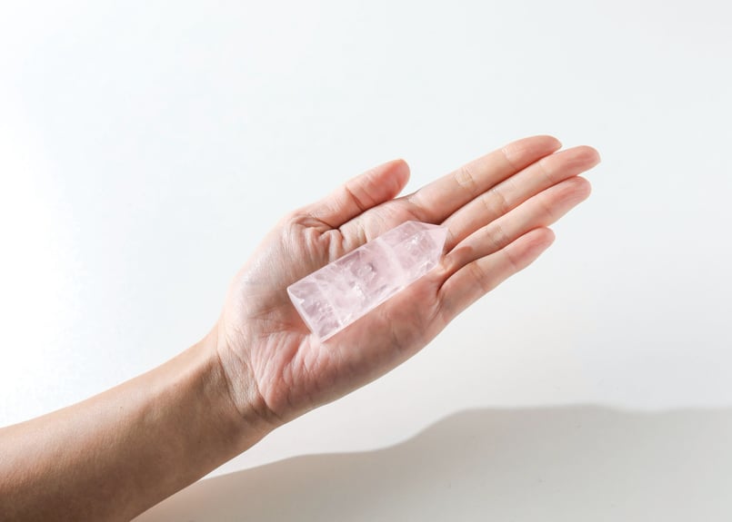 ローズクォーツ ジェミー スター びっくりレインボー 虹 モザンビーク