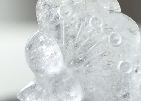 【ヤサカ】虹入り クリアクォーツ 精霊
