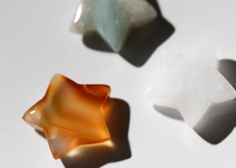 アマゾナイトとクォーツとカーネリアンの3つ星セット　【Special】