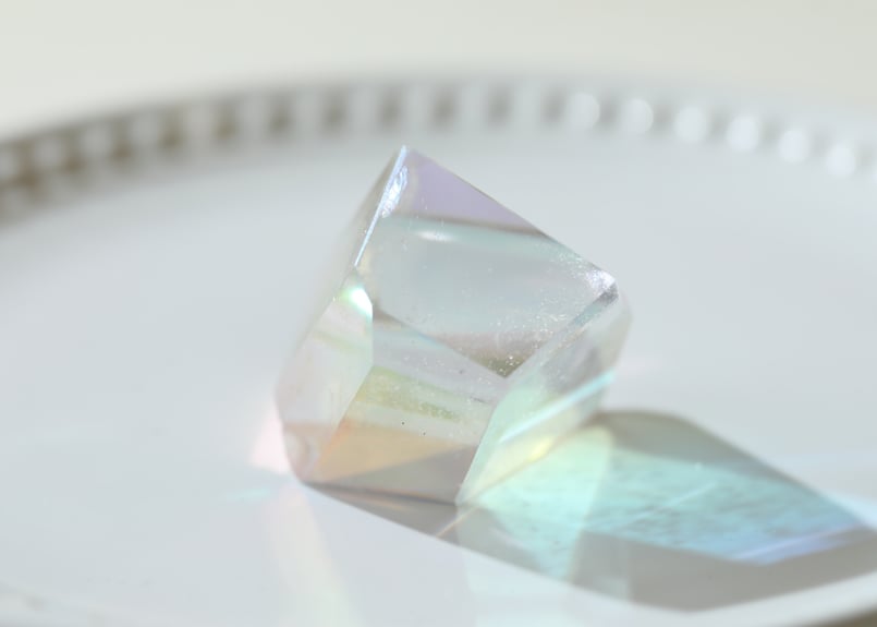 喜びのなかで生きる】ハイクオリティ エンジェルオーラ クリアクォーツ