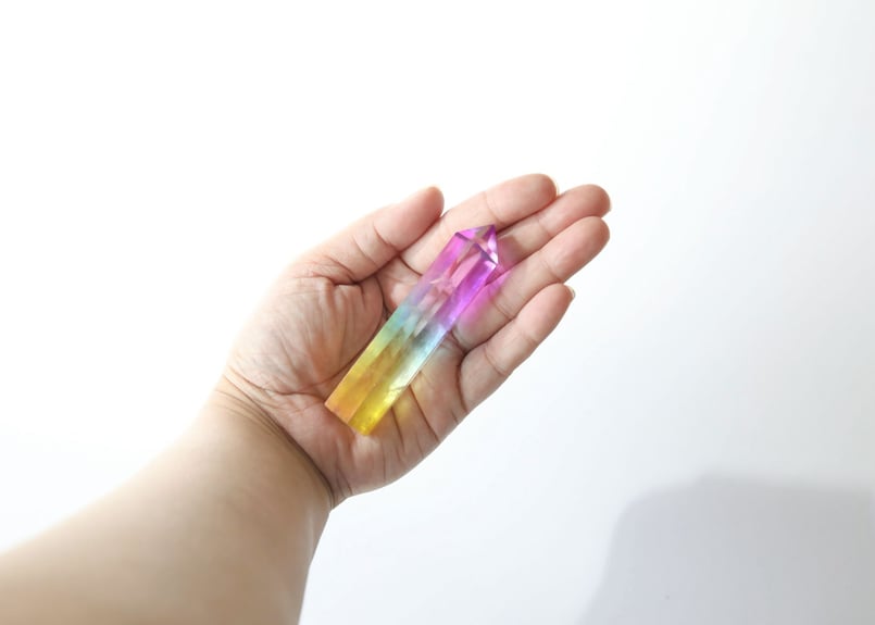 魔法をかけて】レインボーオーラクォーツ ポイント | Y.S.Y24