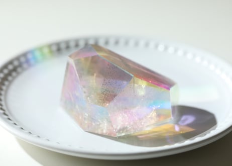 【飛び込む勇気】ハイクオリティ エンジェルオーラクリアクォーツ フリーフォーム