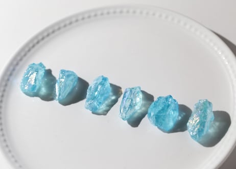 【海のさざめき】アクアオーラクォーツ（6個セット）