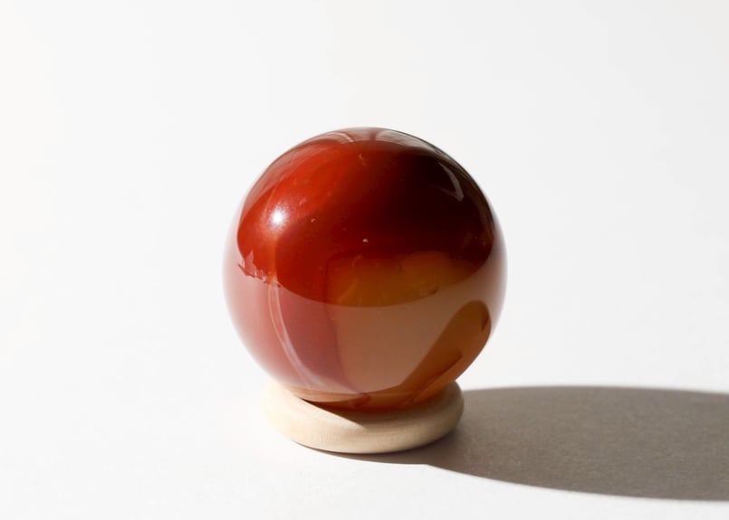 愛から生まれた】カーネリアン スフィア | Y.S.Y24