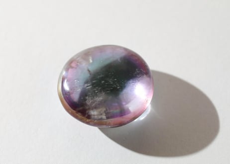 葉月ゆうによる技封入❣️【神と繋がり真を生きる】ハイクオリティ エンジェルオーラアメジスト 握り石 手編みの巾着付き ※イベントクーポン使用不可