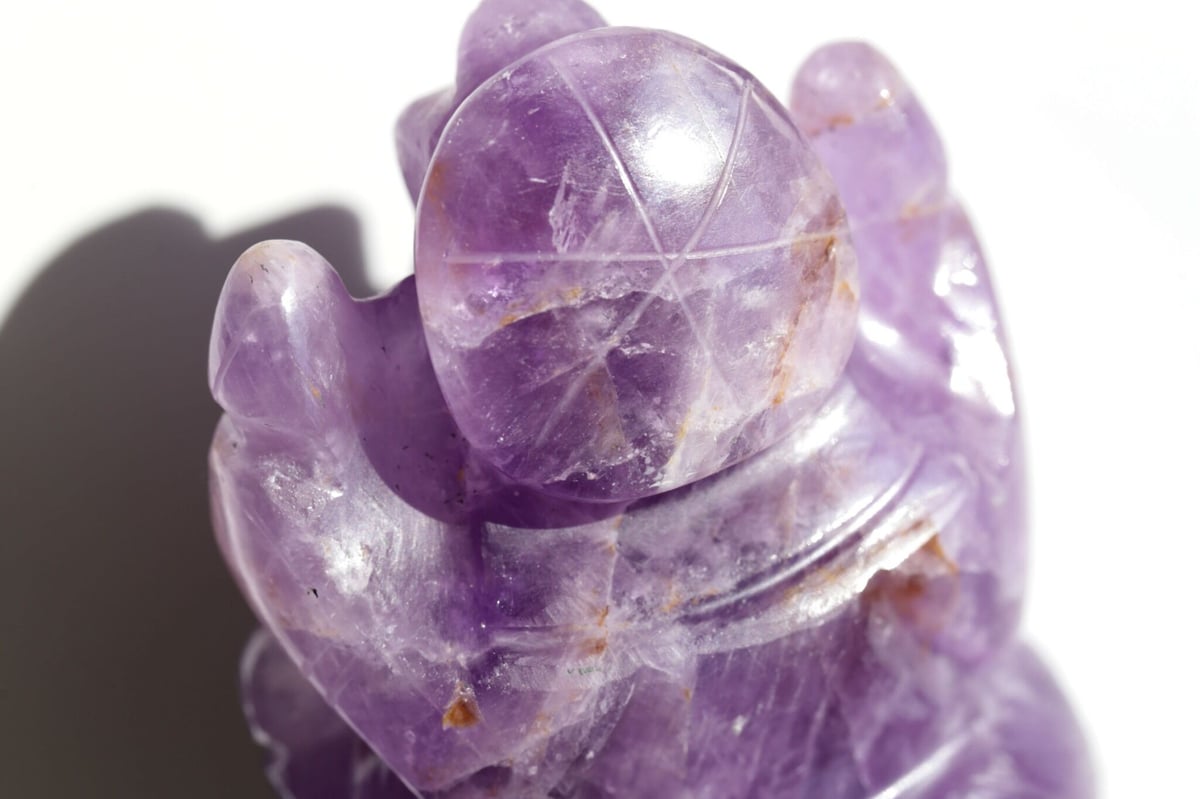 値下げしました】アメジスト ガネーシャ像 【公式通販】