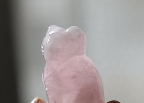 【カルマ解放のシッティ入り】ローズクォーツ ねこ