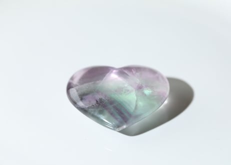 【探究者】虹入り レインボーフローライト ハート