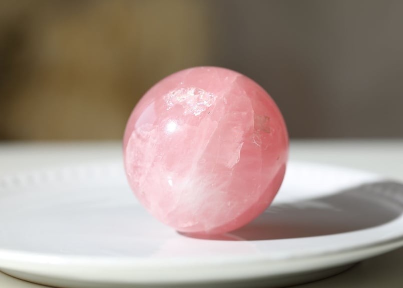 ローズクォーツ特大スフィア ローズクォーツ・スフィア | BIZEN Crystals