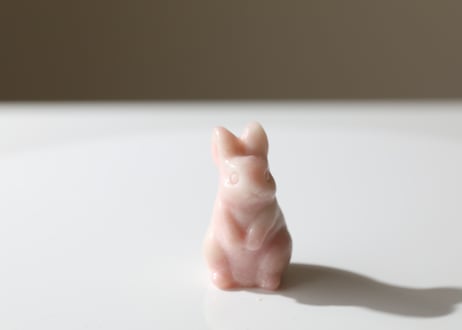 【愛の呼ぶ方へ】ピンクオパール うさぎ