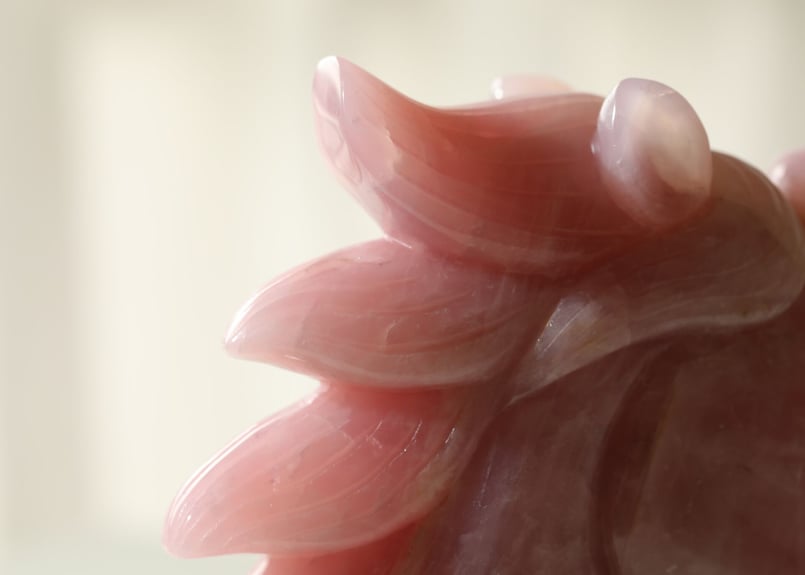 虹をかける】ローズクォーツ ユニコーンXL | Y.S.Y24