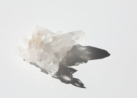 【Y.S.Y24のChristmas set🎅】アーカンソー産 クリアクォーツ クラスターとクラック水晶、ブルーカルサイトのフラワーオブライフグリッドセット