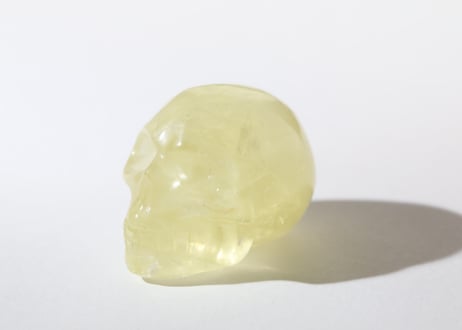 天然　水晶スカル　ペア 天然 水晶スカル ペア 天然水晶 クリスタルスカル 99g (水晶髑髏